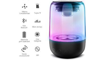 Sonido envolvente y luz LED: la bocina Bluetooth favorita de Amazon México