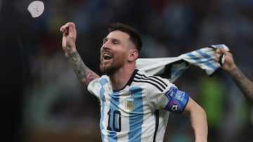 Lionel Messi, campeón del Mundo con Argentina
