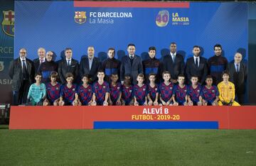 Equipo del FC Barcelona alevín B masculino.