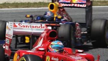 <b>LA LUCHA. </b>Alonso y Vettel son dos de los favoritos para alzarse con el triunfo en Alemania.