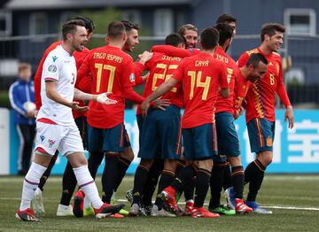 0-1. Sergio Ramos celebró el plrimer gol.