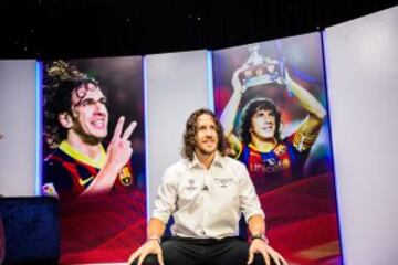 Carles Puyol durante la UEFA Champions League Trophy Tour en Hanoi.