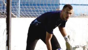 Piña, en un entrenamiento.