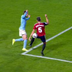 ¿Por qué no es penalti la mano de David García y sí la de Asensio?