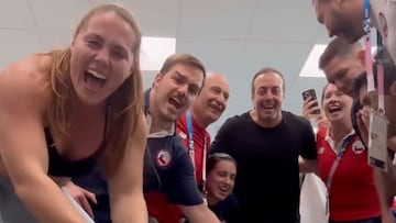 Massú, Ducó y parte del Team Chile celebraron la medalla de Crovetto en París 2024: entonaron un ‘ceacheí’