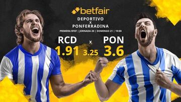RC Deportivo vs. SD Ponferradina: horario, TV, estadísticas, clasificación y pronósticos