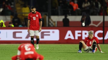 Soccer Football - CAF Africa Cup of Nations - Morocco 2025 - Third Place Match - Egypt v Nigeria - Mohammed V Stadium, Casablanca, Morocco - January 17, 2026 Egypt's Mohamed Salah after the full-time whistle REUTERS/Amr Abdallah Dalsh