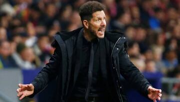 Simeone, entrenador del Atlético de Madrid.