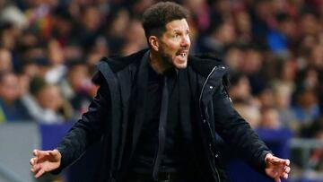 Simeone, entrenador del Atl&eacute;tico de Madrid. 