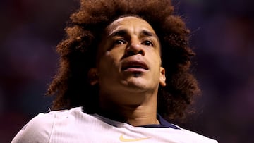 Soccer Football - Liga MX - Cruz Azul v Pumas UNAM - Estadio Cuauhtemoc, Puebla, Mexico - November 8, 2025 Pumas UNAM's Adalberto Carrasquilla REUTERS/Henry Romero