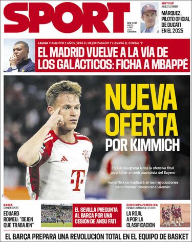Las portadas del fichaje de Mbappé