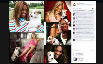 La única representante del tenis profesional entre los más buscados de Facebook. Serena comparte su vida en la red y eso lo saben sus 3.919.648.