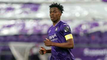 Lokonga, con el Anderlecht.