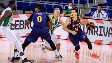 Thomas Heurtel of Fc Barcelona during the Liga Endesa ACB match between Fc Barcelona and Coosur Real Betis at Palau Blaugrana on November 14, 2020 in Barcelona, Spain.
AFP7
14/11/2020 ONLY FOR USE IN SPAIN