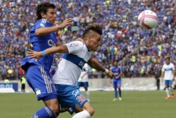 Lichnovsky y Castillo, dos que ya no están en Chile, fueron titulares en el Nacional.