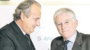 <b>PRESENTACIÓN. </b>Paolo Vasile y Angelo Codignoni