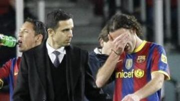 Milito se fue llorando del Camp Nou.