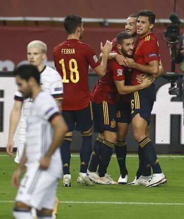 3-0. Rodrigo Hernández celebró el tercer gol.