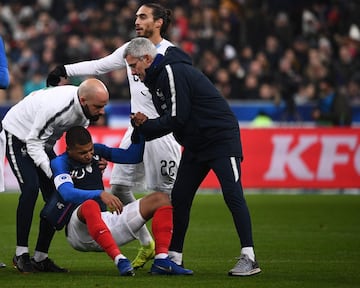 Lesión de Kylyan Mbappé.