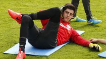 El Atlético durmió concentrado y se entrenó sin novedad