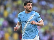 LONDON (United Kingdom), 25/04/2026.- Manchester City's Mateo Kovacic reacts during the FA Cup semi-finals match between Manchester City and Southampton FC, in London, Britain, 25 April 2026. (Reino Unido, Londres) EFE/EPA/VINCE MIGNOTT EDITORIAL USE ONLY. No use with unauthorized audio, video, data, fixture lists, club/league logos, 'live' services or NFTs. Online in-match use limited to 120 images, no video emulation. No use in betting, games or single club/league/player publications.