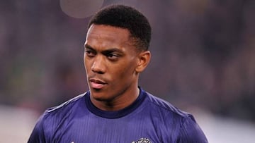 Anthony Martial con el Manchester United.