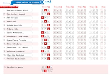 Pronóstico de la Quiniela de fútbol jornada 54 - 7/4/26