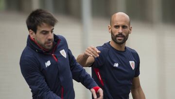 Beñat con Mikel Rico.