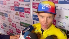 Tras su gran actuación en el prólogo de la Vuelta Colombia 2023, el ciclista habló de su emoción por debutar en la competencia nacional con este triunfo.