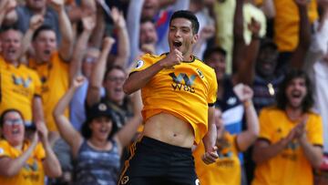 Jiménez celebra el gol de la victoria ante el Villarreal.