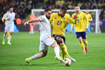 Robin Quaison y Dani Carvajal.