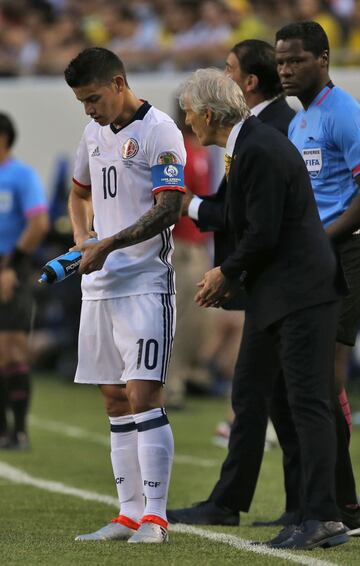 Pékerman y James en la Copa América 2016