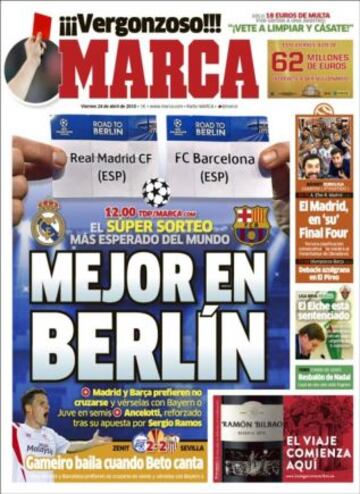 Portadas de la prensa deportiva