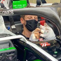 Grosjean vuelve a subirse a su monoplaza en Sakhir