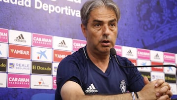 Natxo Gonz&aacute;lez, entrenador del Real Zaragoza. 