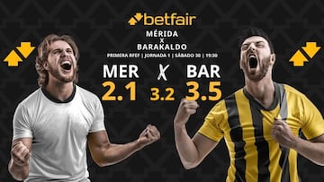 AD Mérida vs. Barakaldo CF: horario, dónde ver, pronósticos y estadísticas