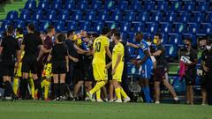 Trifulca final en el Getafe-Villarreal.