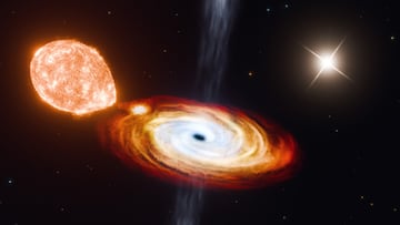 Hallan el primer “triple agujero negro”