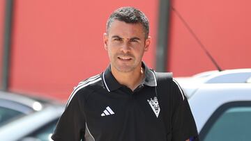 Fran Justo, entrenador del Mirandés.