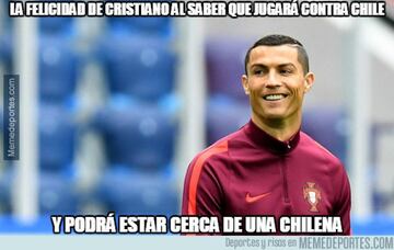 Los memes de Cristiano, previos al Portugal vs Chile