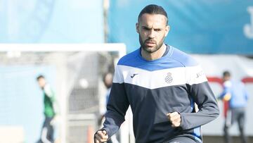 Sergio S&aacute;nchez, durante un entrenamiento.