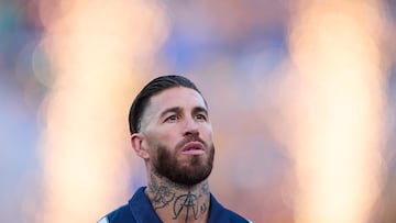 Sergio Ramos of Monterrey during the 15th round match between Tigres UANL and Monterrey as part of the Liga BBVA MX, Torneo Clausura 2025 at Universitario Stadium, on April 12, 2025 in Monterrey, Nuevo Leon, Mexico.