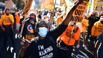 After Joe Biden beat Donald Trump in the Presidential election his supporters came out in droves to celebrate in cities across the US on Saturday