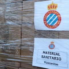 El Espanyol envía a Wuhan medio millón de mascarillas