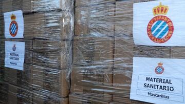 El Espanyol env¨ªa a Wuhan medio mill¨®n de mascarillas