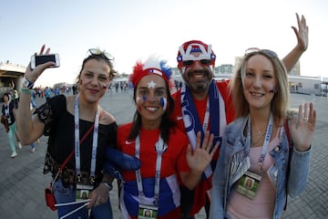 Belleza y color: el lado B del duelo de Chile y Portugal