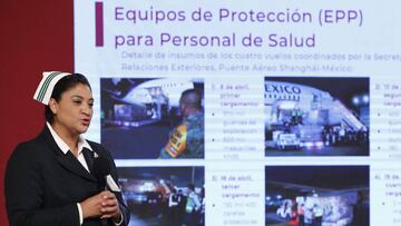 Presentan insumos médicos llegados de China para combatir el Coronavirus