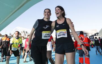 Ruth Beitia y Carlota Castrejana.