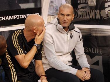 Zidane avoids players in Real Madrid changing room