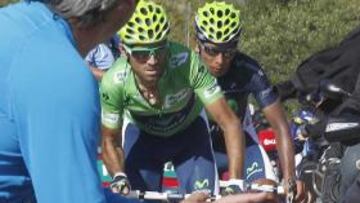 Valverde y Quintana, ayer.